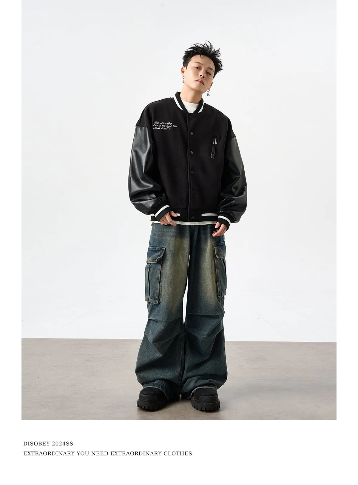 QS012B multi pocket denim