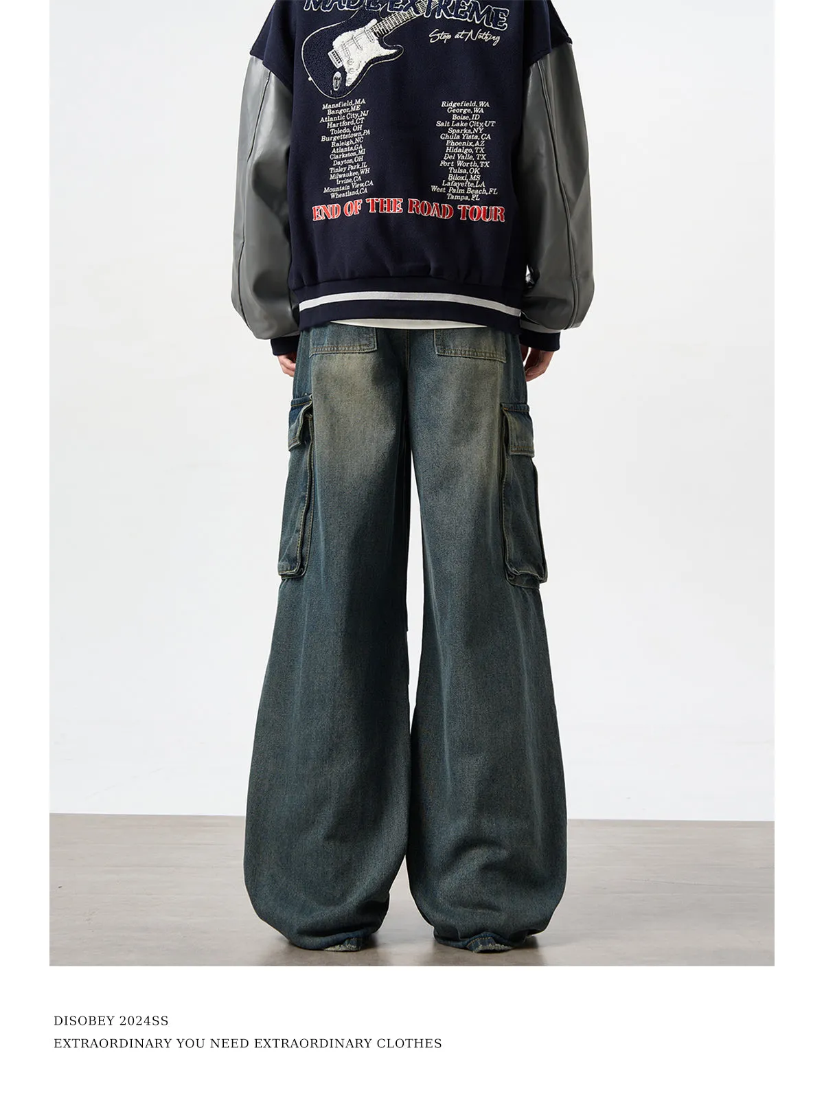 QS012B multi pocket denim