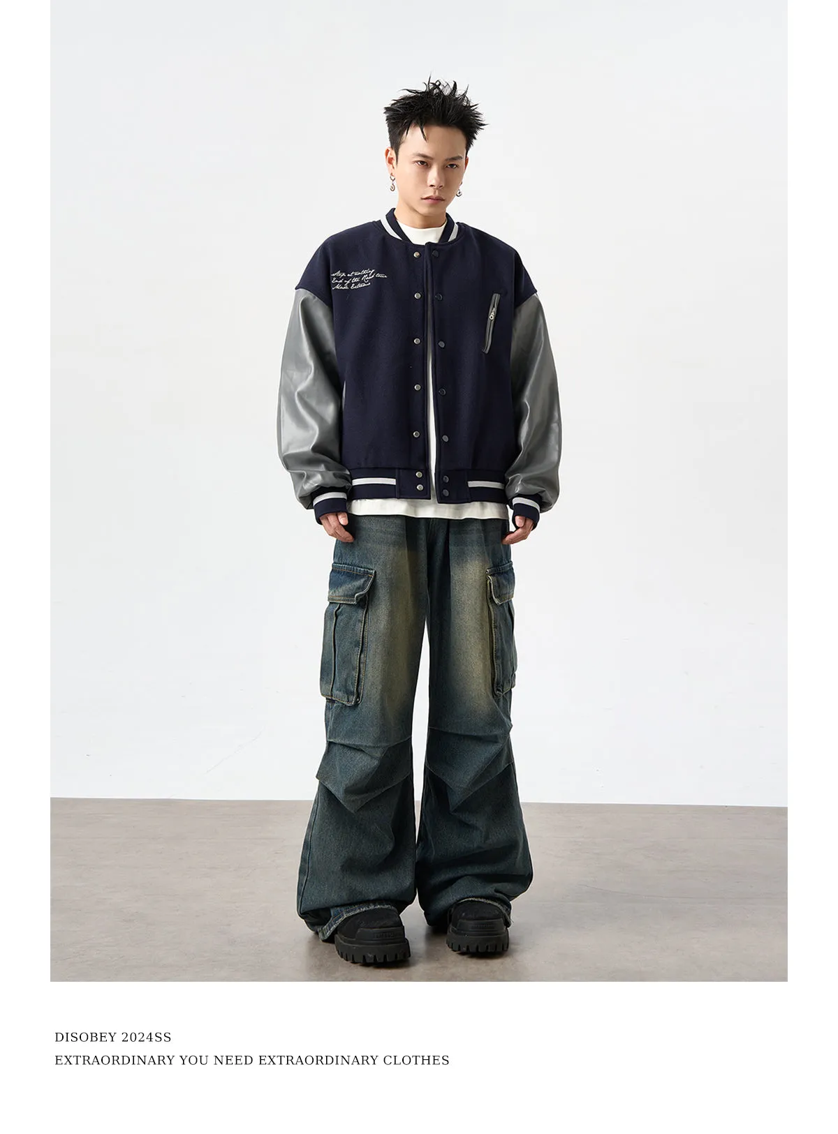 QS012B multi pocket denim