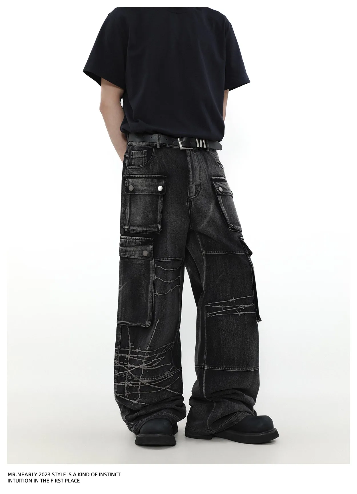 QS359A multi pocket pants
