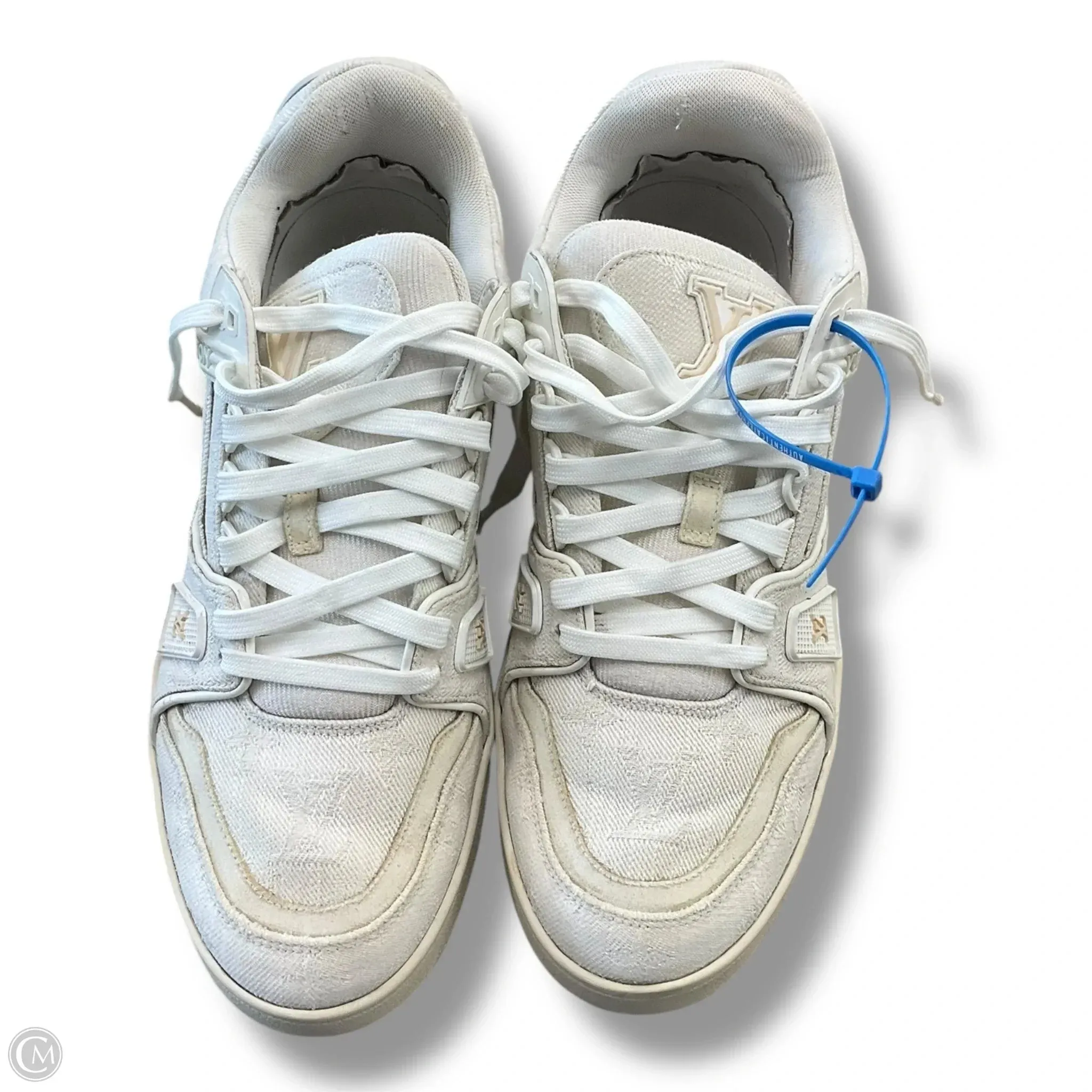 Energy Return System Ergonomic Heel Cup Shoes Luxury Designer By Louis Vuitton In Ivory, Size: 9