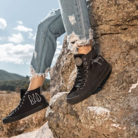 Walking Sessions Tough Rubber BADass - Black High Top