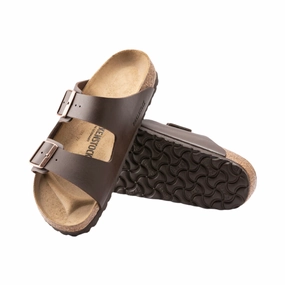 Women's Arizona (Birko-Flor) - Dark Brown Street Lifestyle Sandals Breathable Material