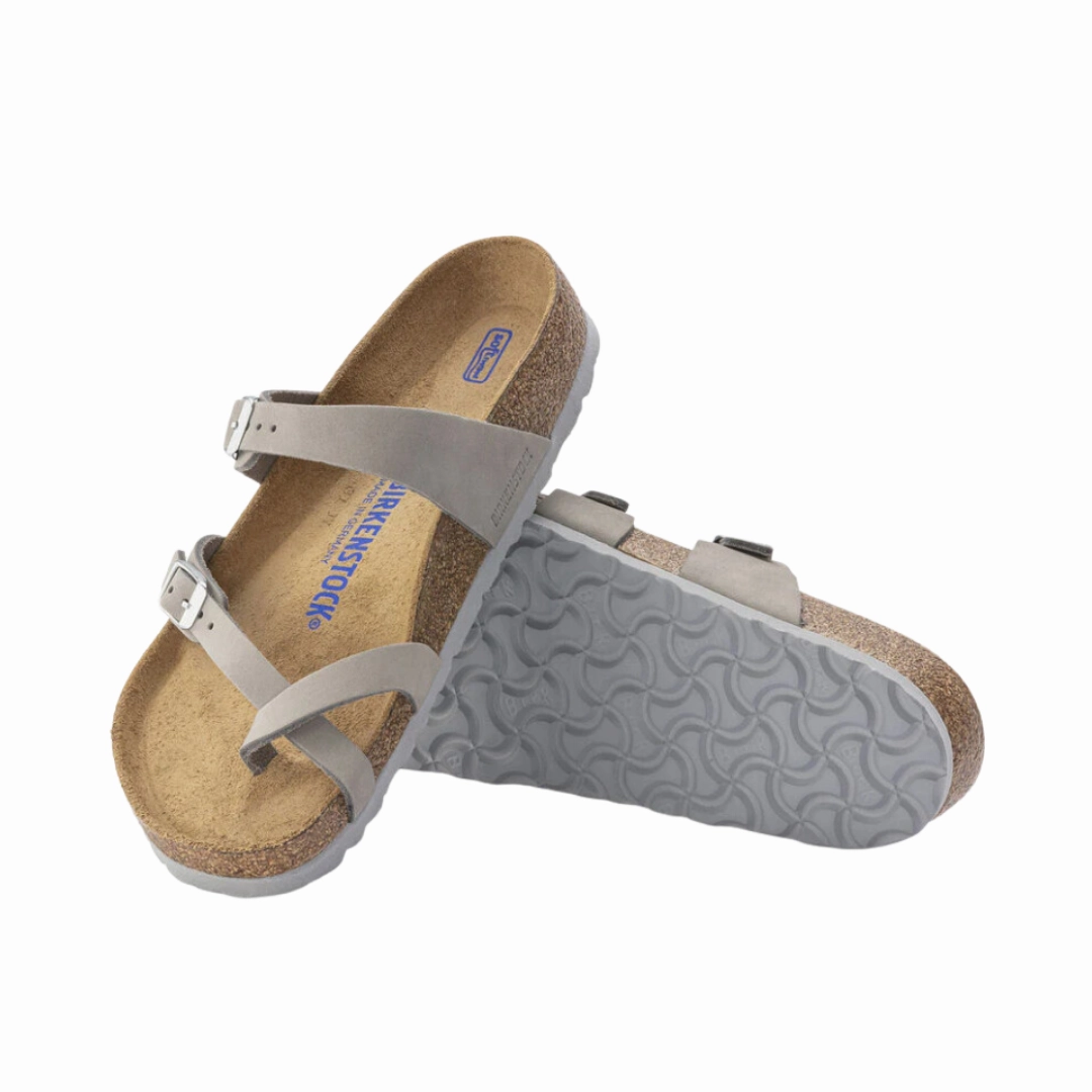 Women's Mayari Soft Footbed (Nubuck Leather) - Dove Gray Quality Footwear