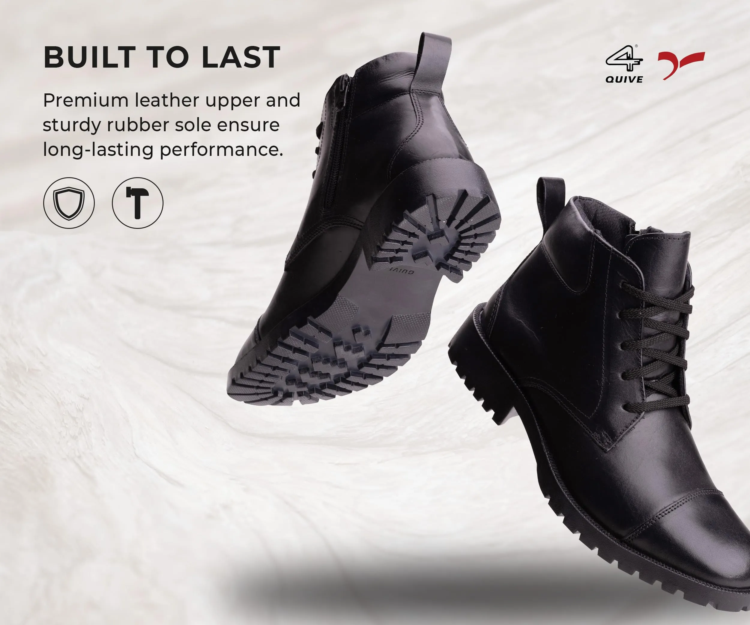 QUIVE SEGA DMS Casual Wear Work Leather Shoes