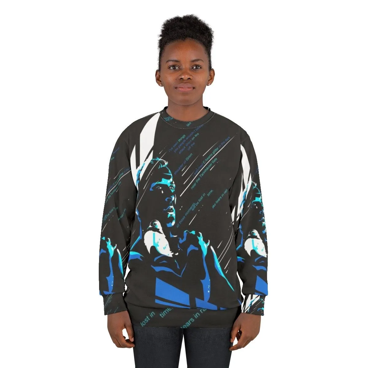 "Like Tears in Rain" Blade Runner Inspired Sweatshirt