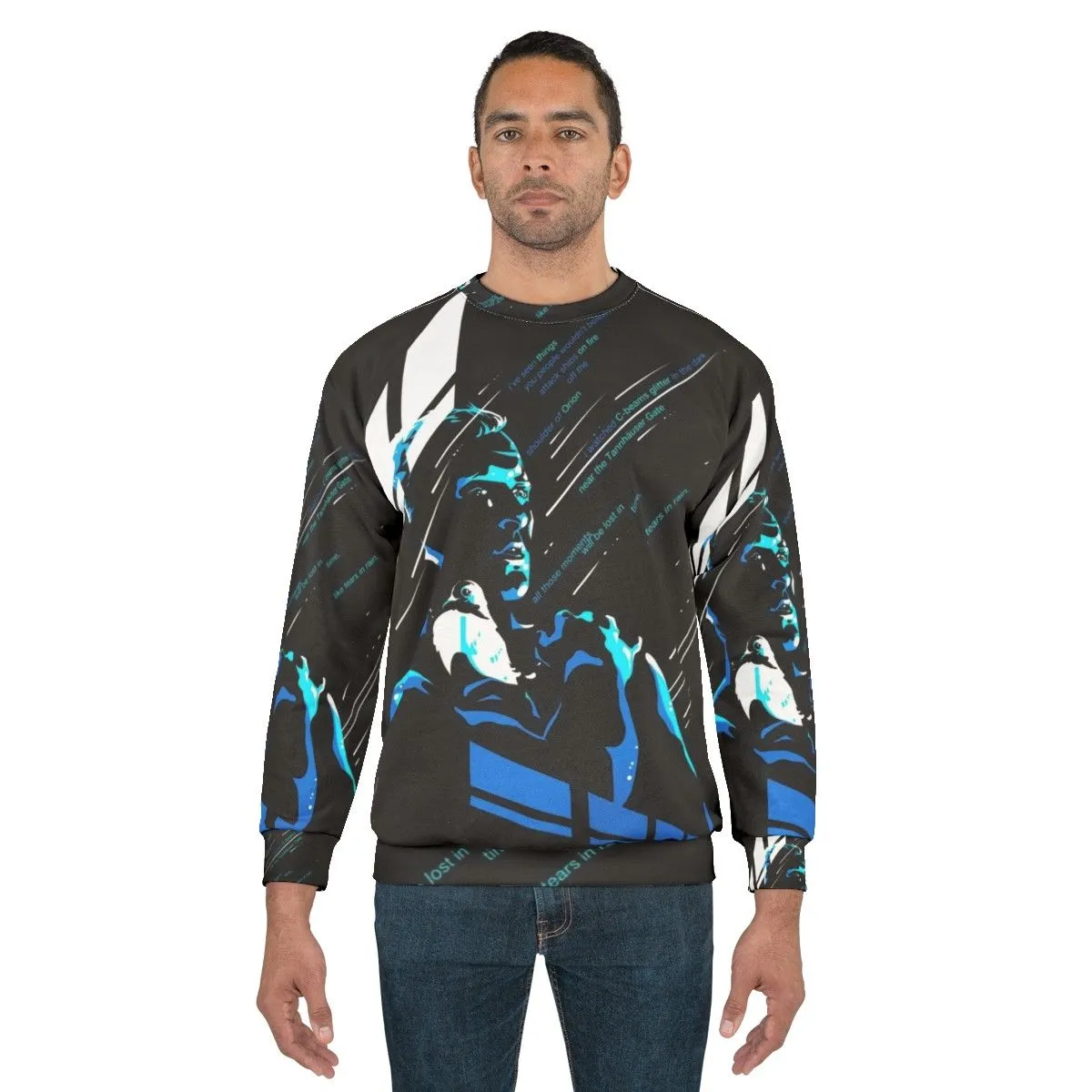 "Like Tears in Rain" Blade Runner Inspired Sweatshirt