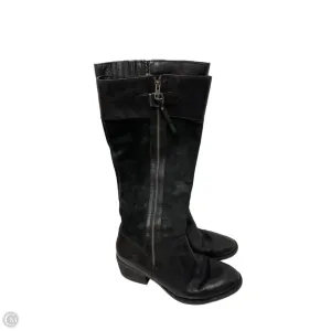 High   Performance Stable Support Snowy Path Boots Knee Heels By Born In Black, Size: 9