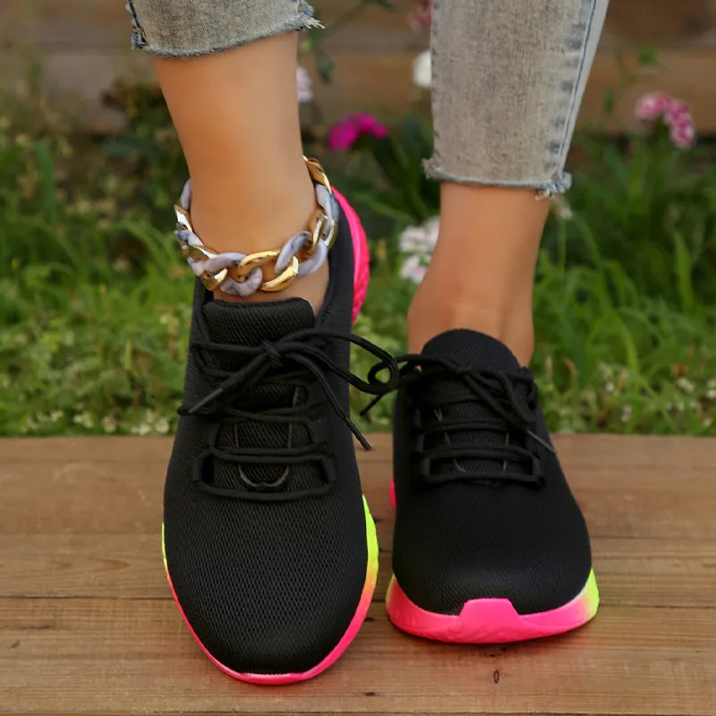 Rainbow Sole Sneakers