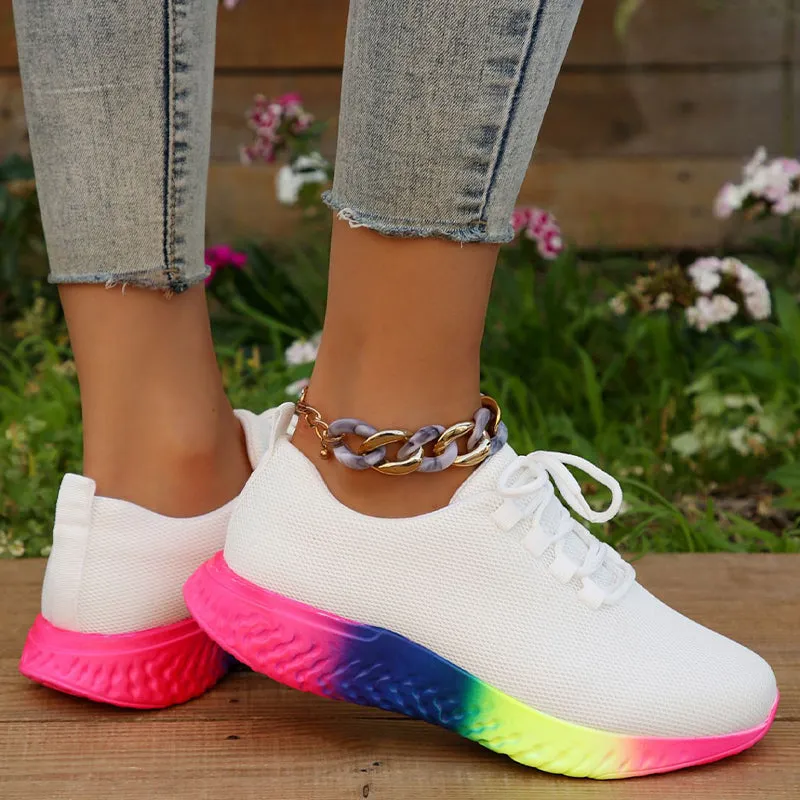 Rainbow Sole Sneakers