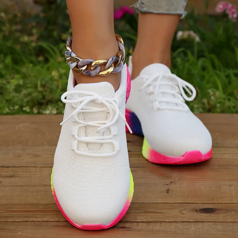 Rainbow Sole Sneakers