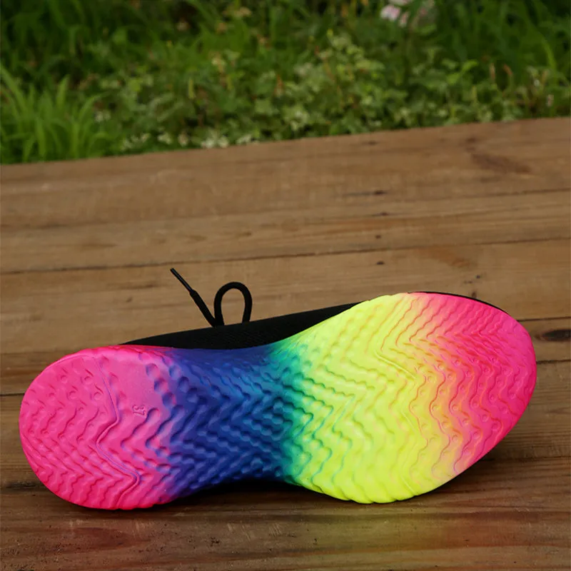 Rainbow Sole Sneakers