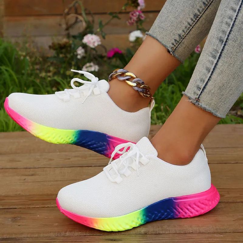 Rainbow Sole Sneakers
