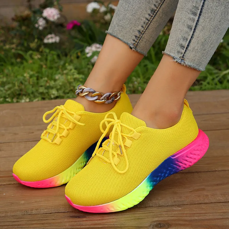 Rainbow Sole Sneakers