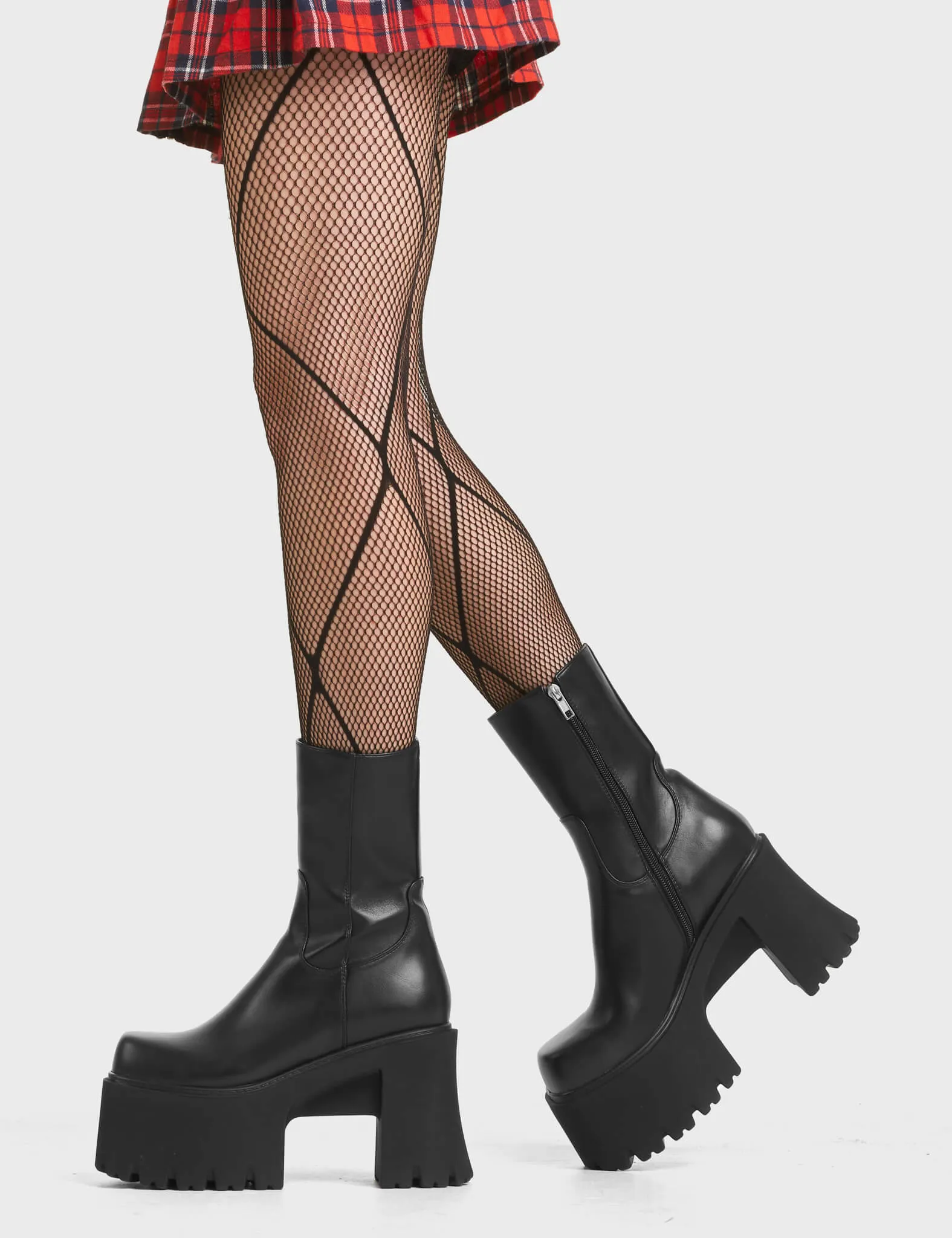 Rational Chunky Platform Ankle Boots