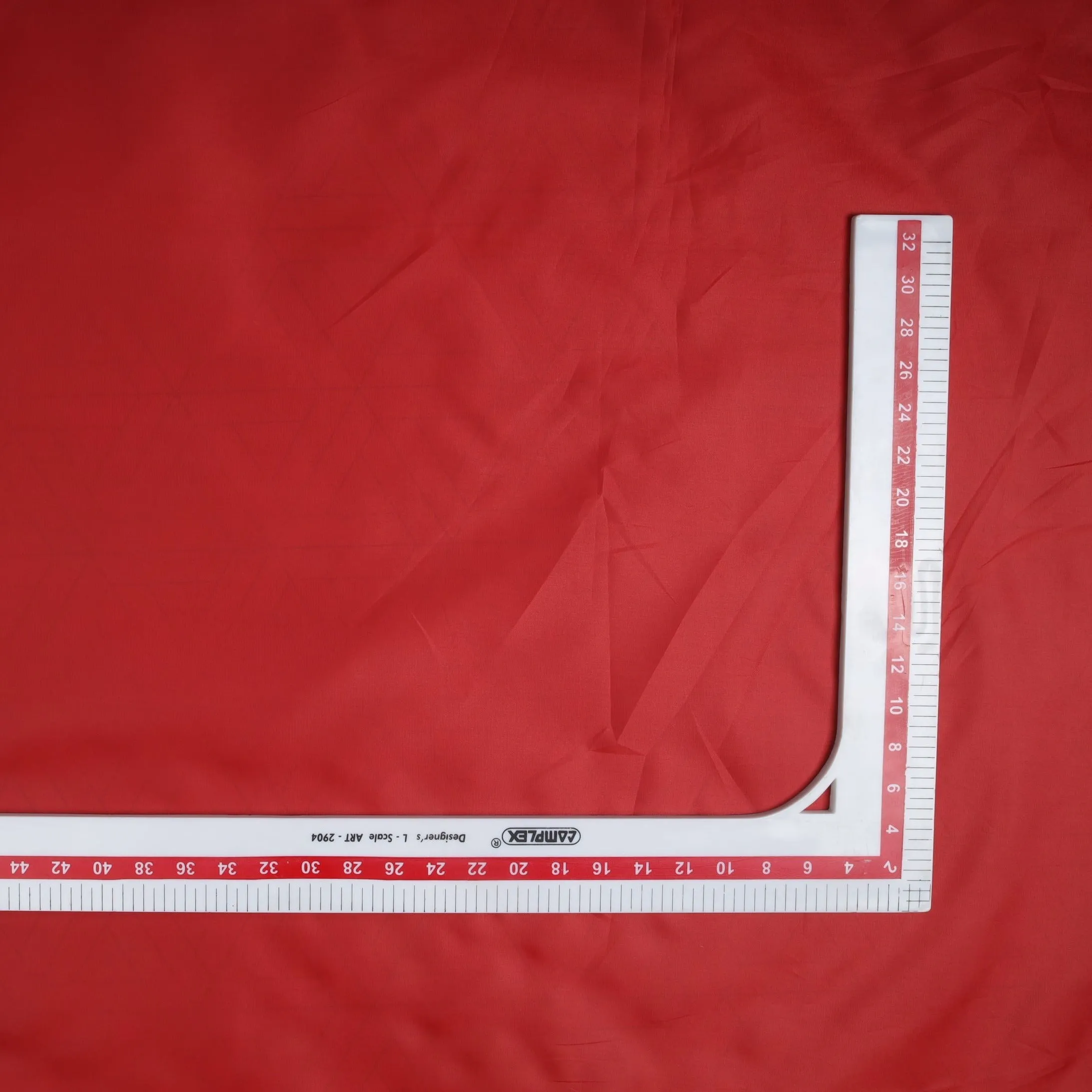Recyclable Red Solid Taffeta Fabric