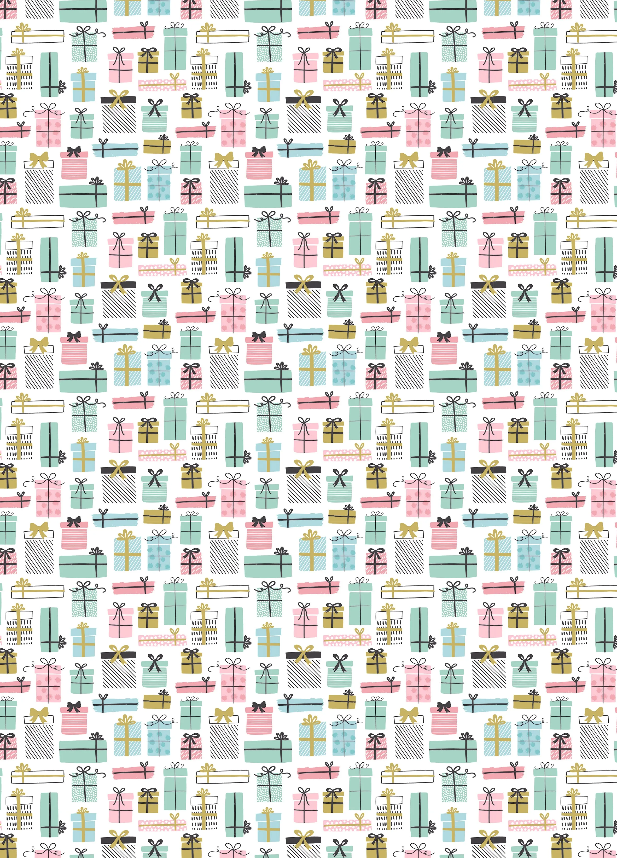 Recyclable wrapping paper set