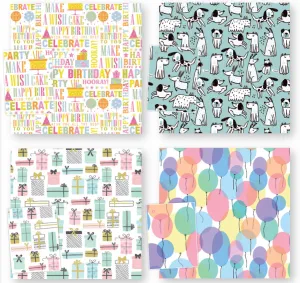 Recyclable wrapping paper set