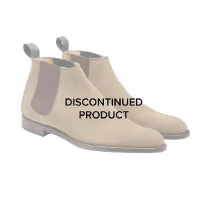 Side Zip No Tie Epsom Khaki Suede