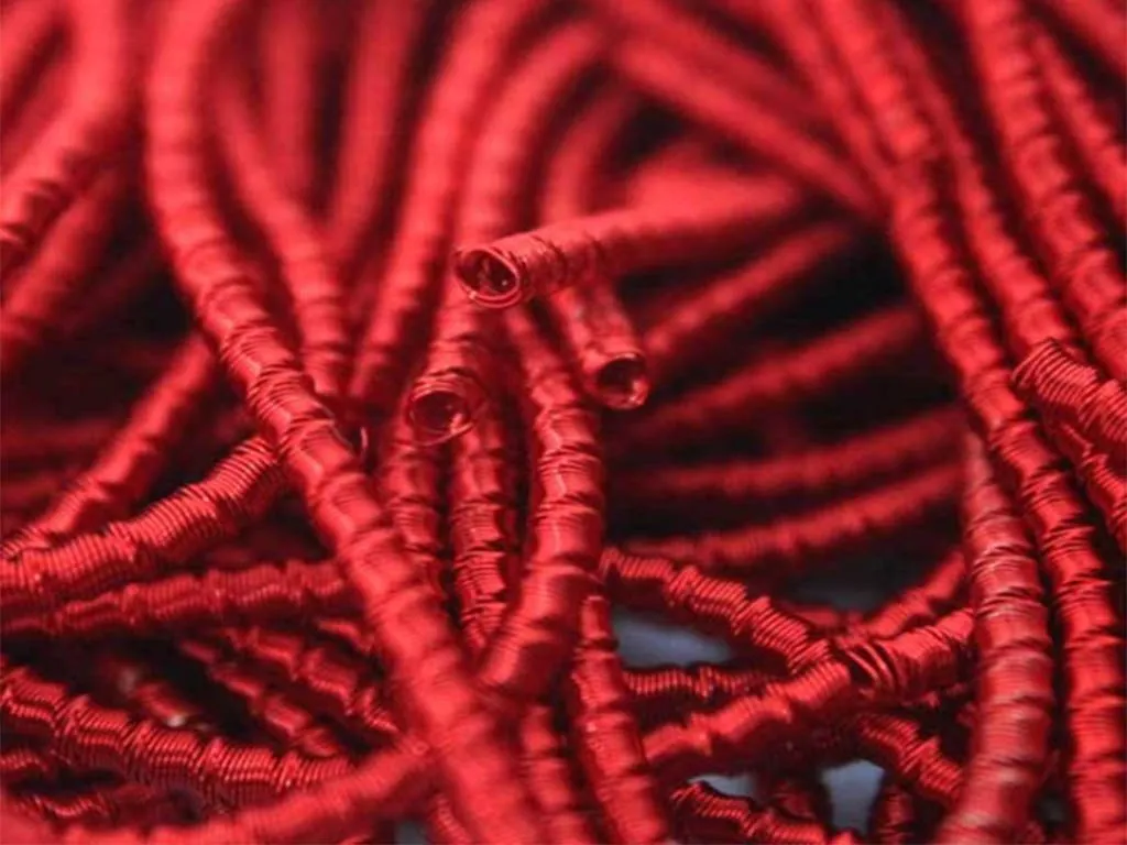 Red Cut Dabka / French Wire (Wholesale)