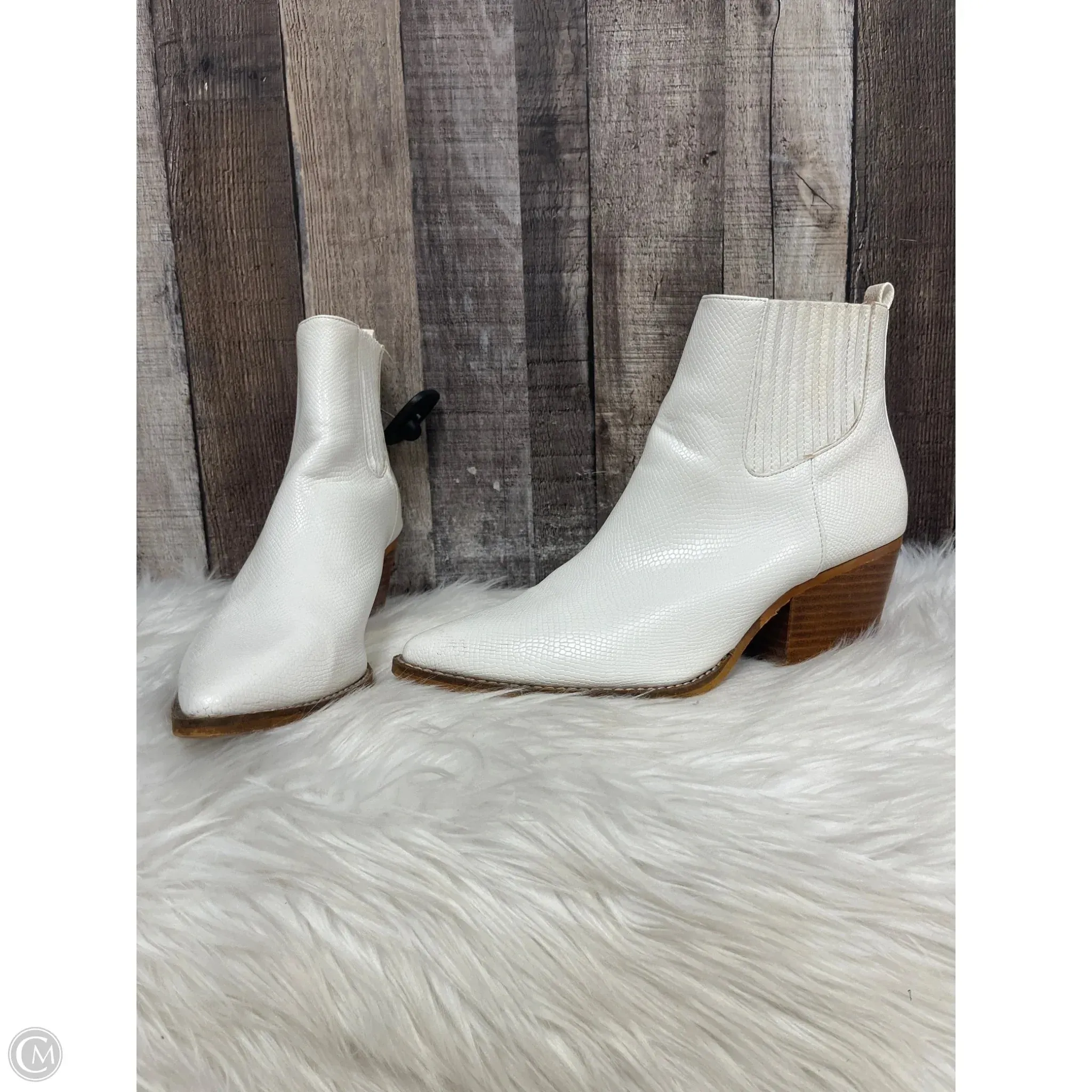 Boots Western By Cme In White, Size: 9 Protective Finish Urban Commute