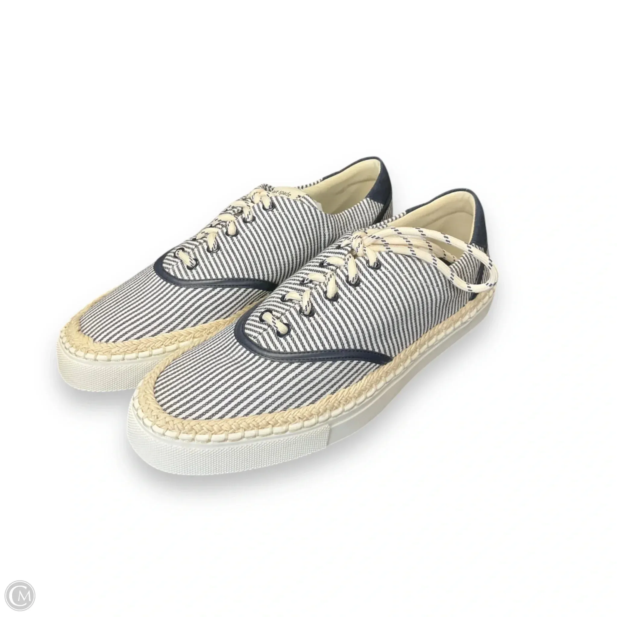 Shoes Designer By Kate Spade In Blue & White, Size: 9 Low Profile Weekend Trip