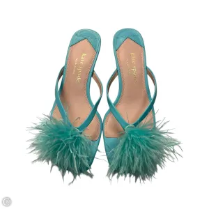 Slip Resistant Modern Commuters Court Grip Sandals Designer By Kate Spade In Blue, Size: 6.5