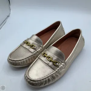 Comfort Ankle Peak Step Shoes Designer By Coach In Gold, Size: 5