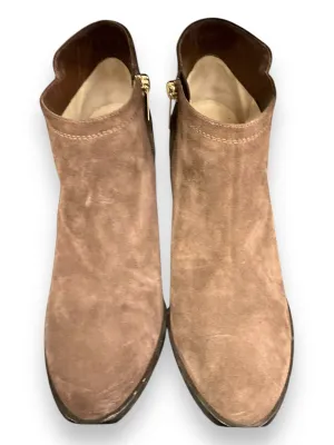 Boots Luxury Designer By Jimmy Choo In Brown, Size: 7.5 Deep Grip