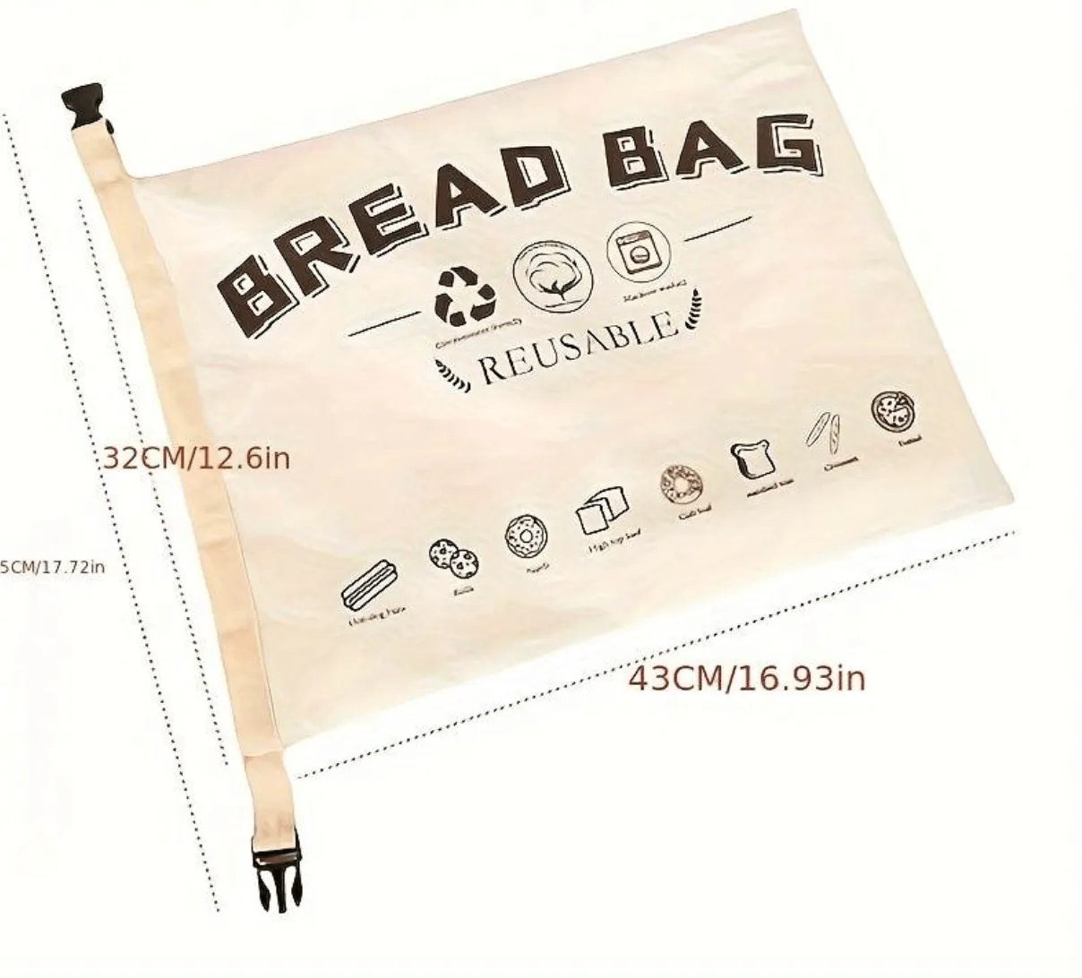Reusable Linen Bread Bag