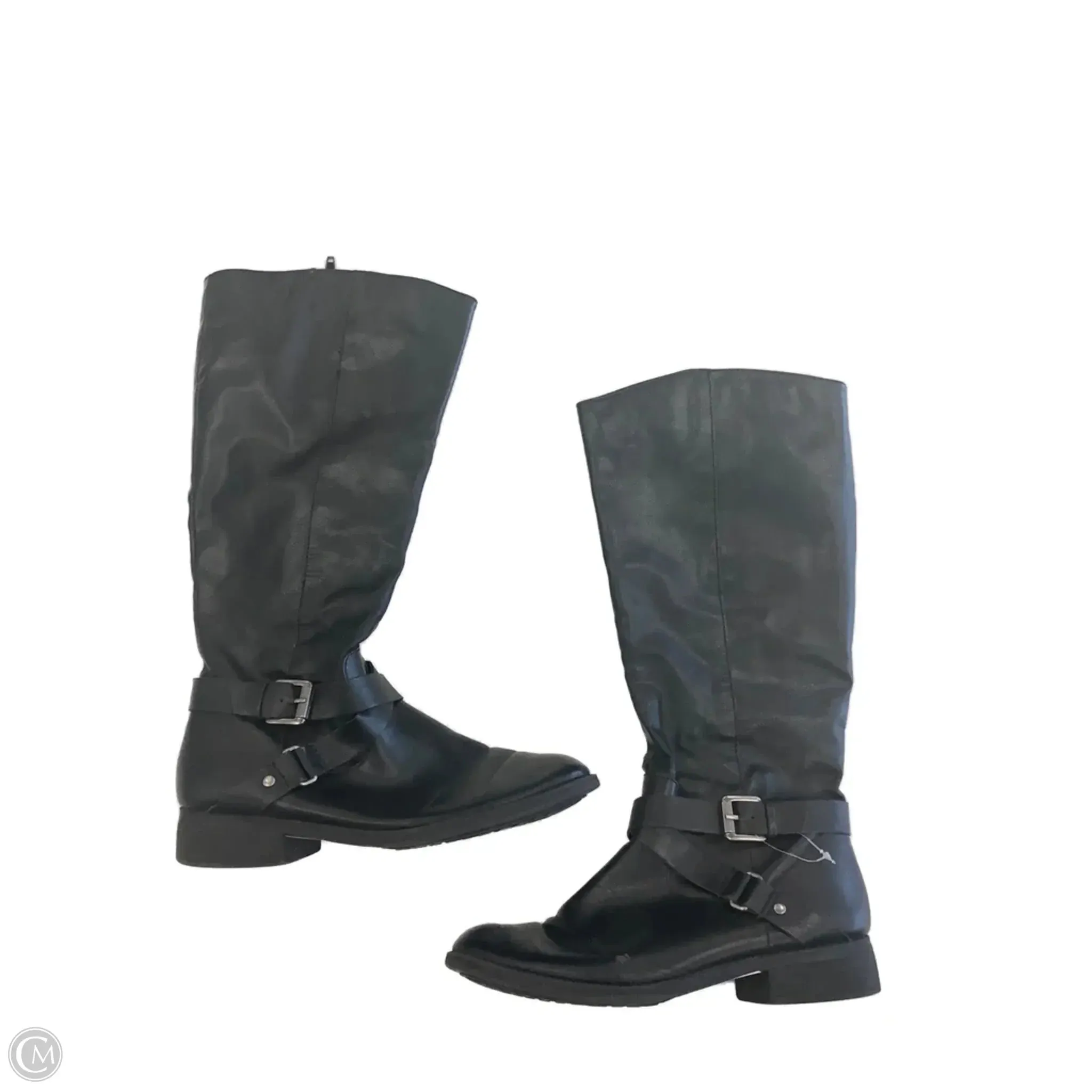 Boots Knee Flats By Style And Company In Black, Size: 7 Heavy Use