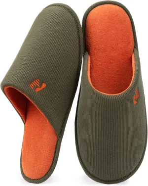 RockDove Men's Two-Tone Memory Foam Lightweight Scuff House Slipper