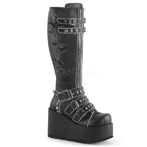 Romantic Goth Knee High Platform Boots