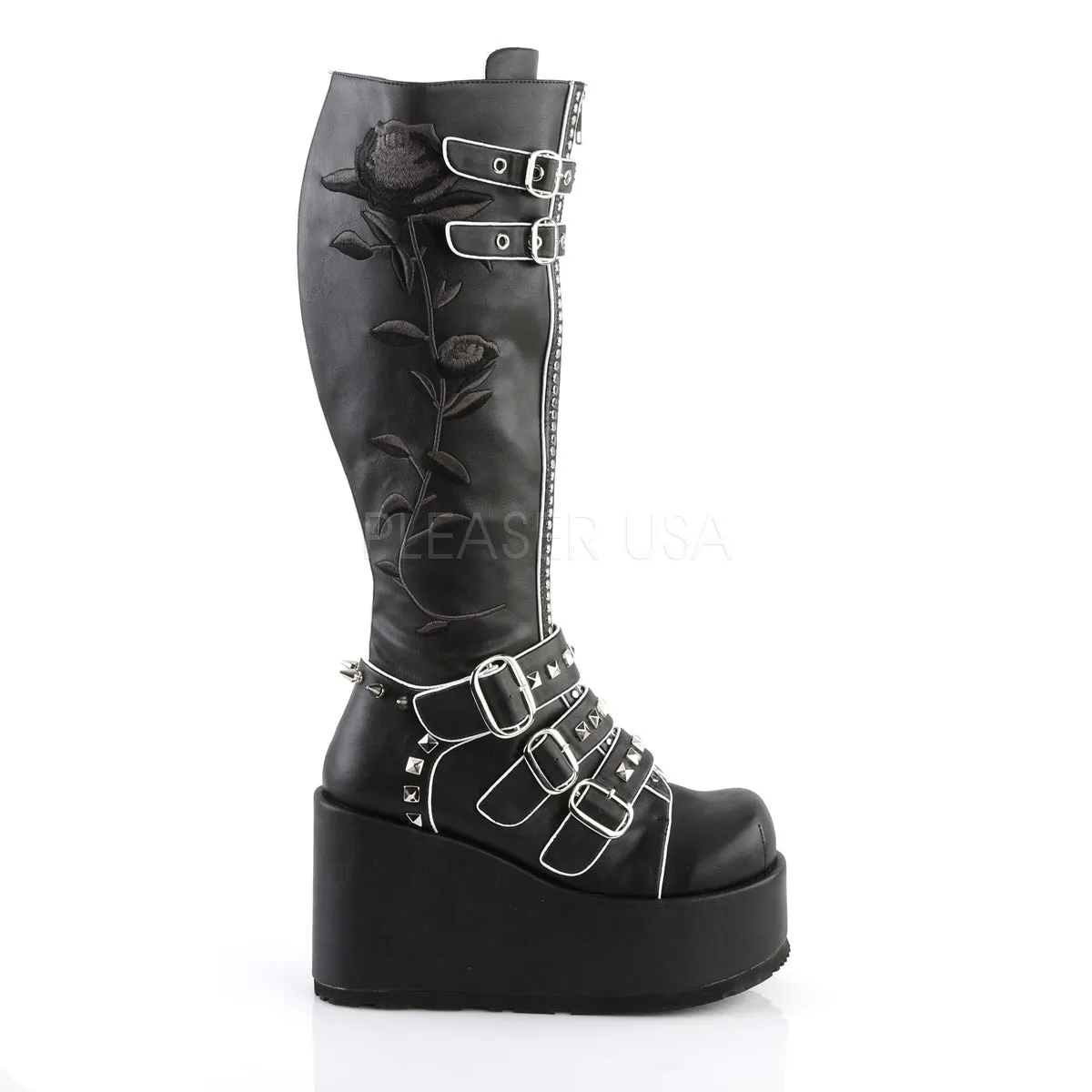 Romantic Goth Knee High Platform Boots
