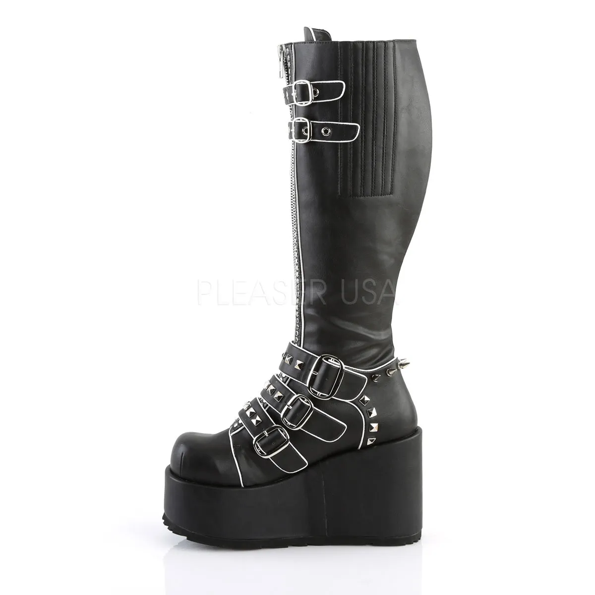 Romantic Goth Knee High Platform Boots
