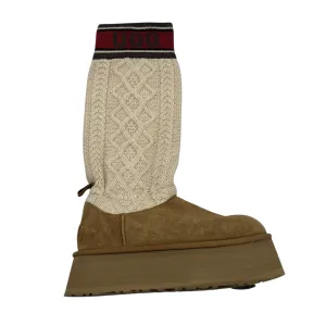 Boots Designer By Ugg In Brown, Size:8 Wide Toe Box Option