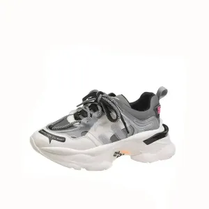 Round Toe Platform Chunky Sneakers