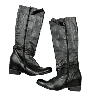 Padded Tongue Boots Knee Heels By Miz Mooz In Black, Size: 11