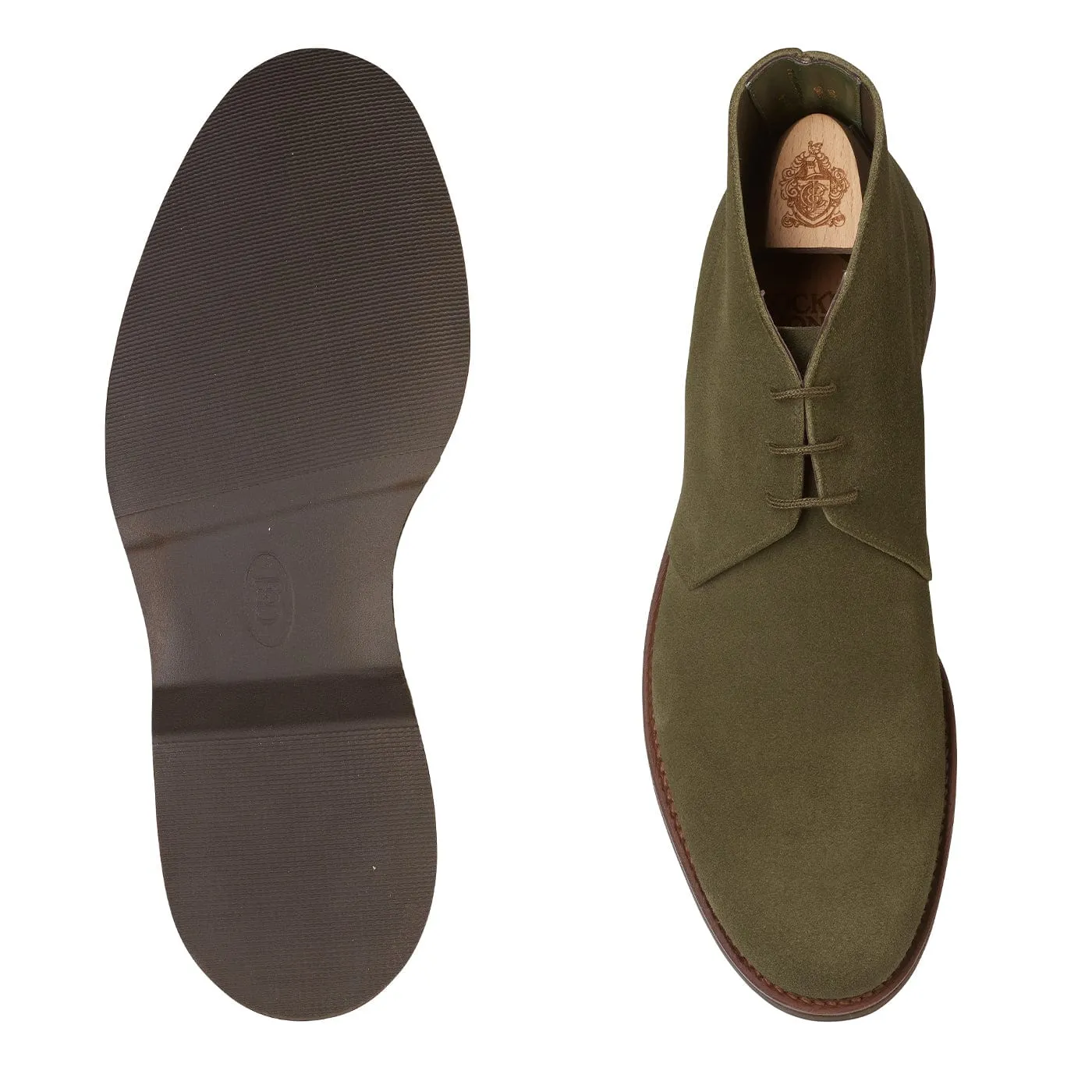 Chukka 4 Olive Reverse Butt Suede Seamless Comfort Rural Traveler