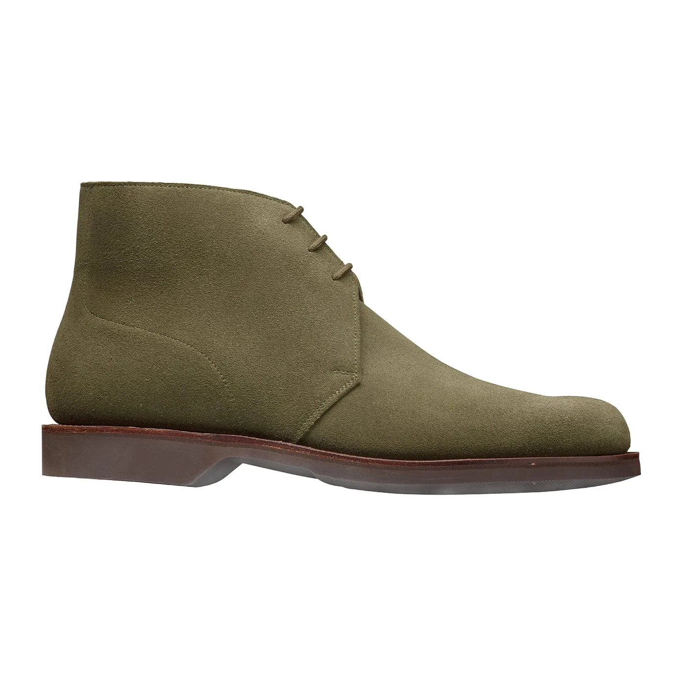 Chukka 4 Olive Reverse Butt Suede Abrasion Resistant Lining