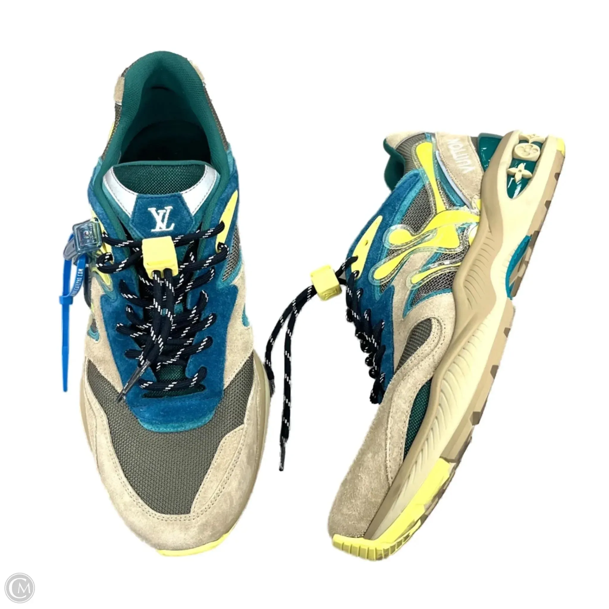 Shoes Luxury Designer By Louis Vuitton In Blue & Grey, Size: 10 Island Vibe