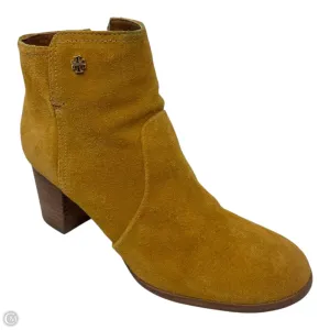 Zip Fast Sabe 65mm Booties Designer By Tory Burch In Tan, Size: 8.5