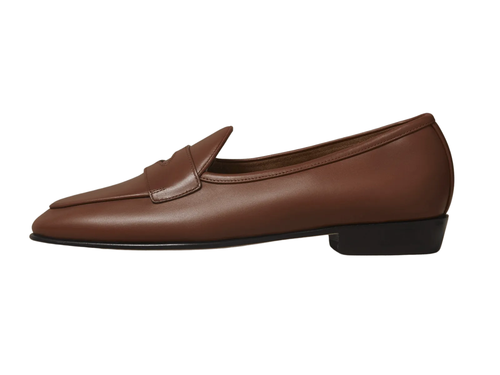 Sagan Classic Ginkgo Loafers in Tan Drape Calf with Leather Sole