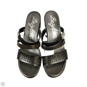 Neutral Base Street Run Sandals Designer By Brighton In Black, Size: 8