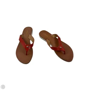 Sandals Designer By Coach In Orange, Size: 8.5 Responsive Cushion Weekend Warriors Sun Glow