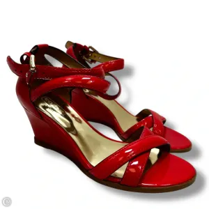 Sandals Designer By Coach In Red, Size: 5.5 Non Slip Tread Pattern