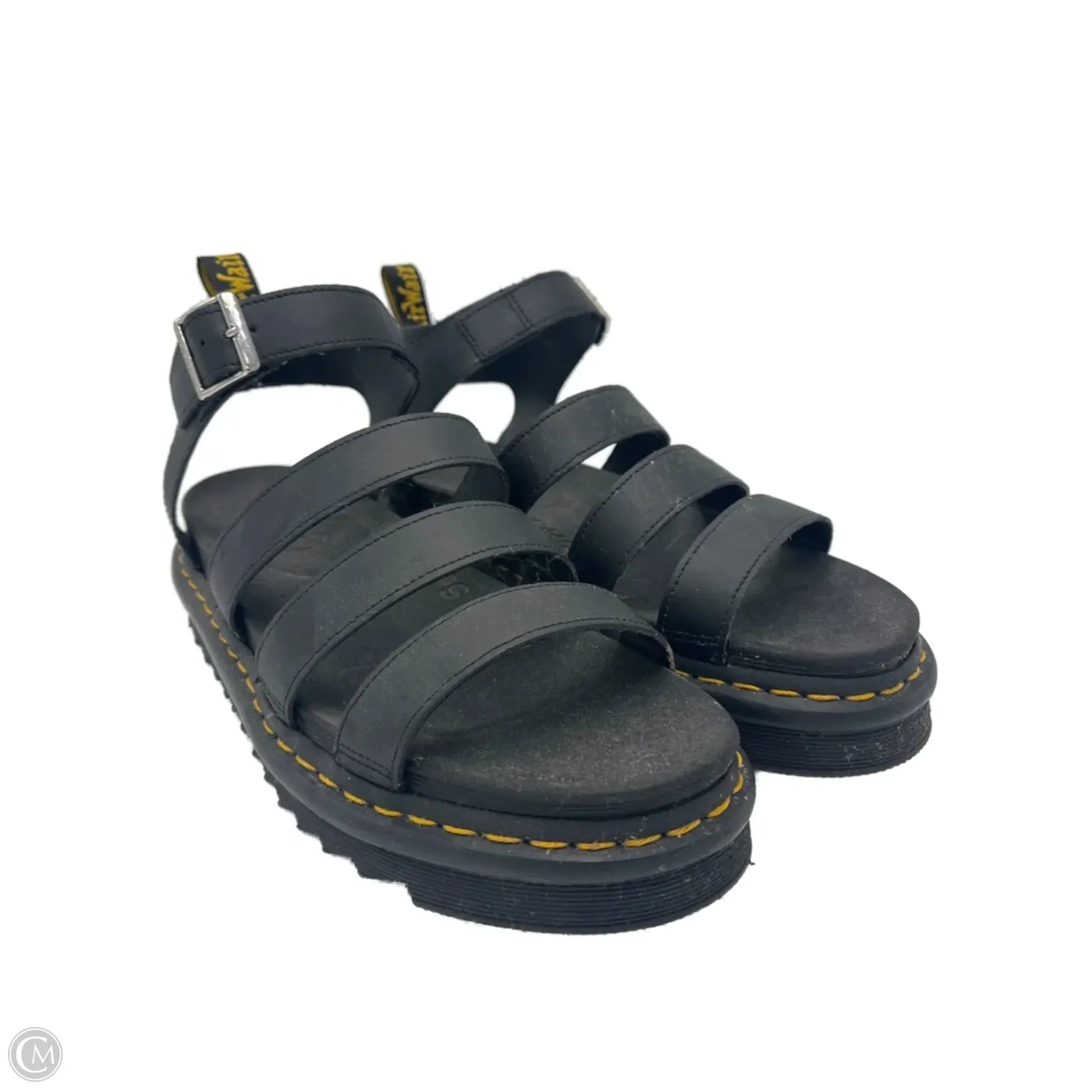 Digital Run Day Long Sandals Designer By Dr Martens In Black, Size: 11
