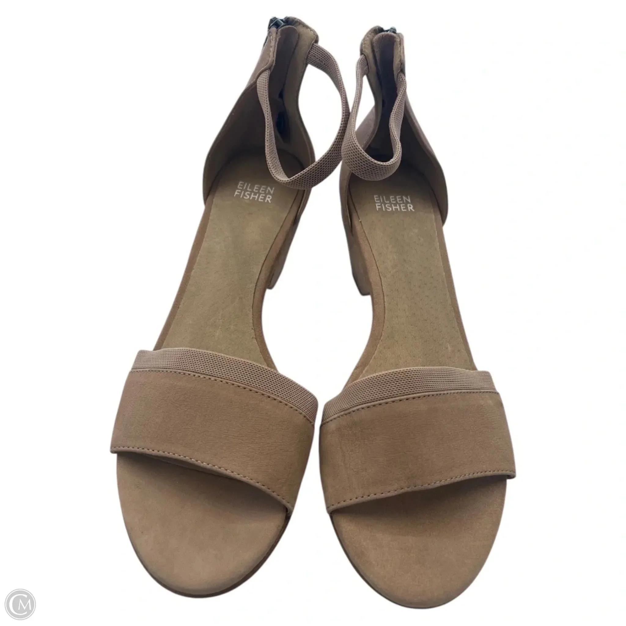 Garden Walk Swift Path Sandals Designer By Eileen Fisher In Brown, Size: 9