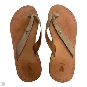Sandals Designer By Frye In Tan, Size: 7.5 Fairy Step Run Free