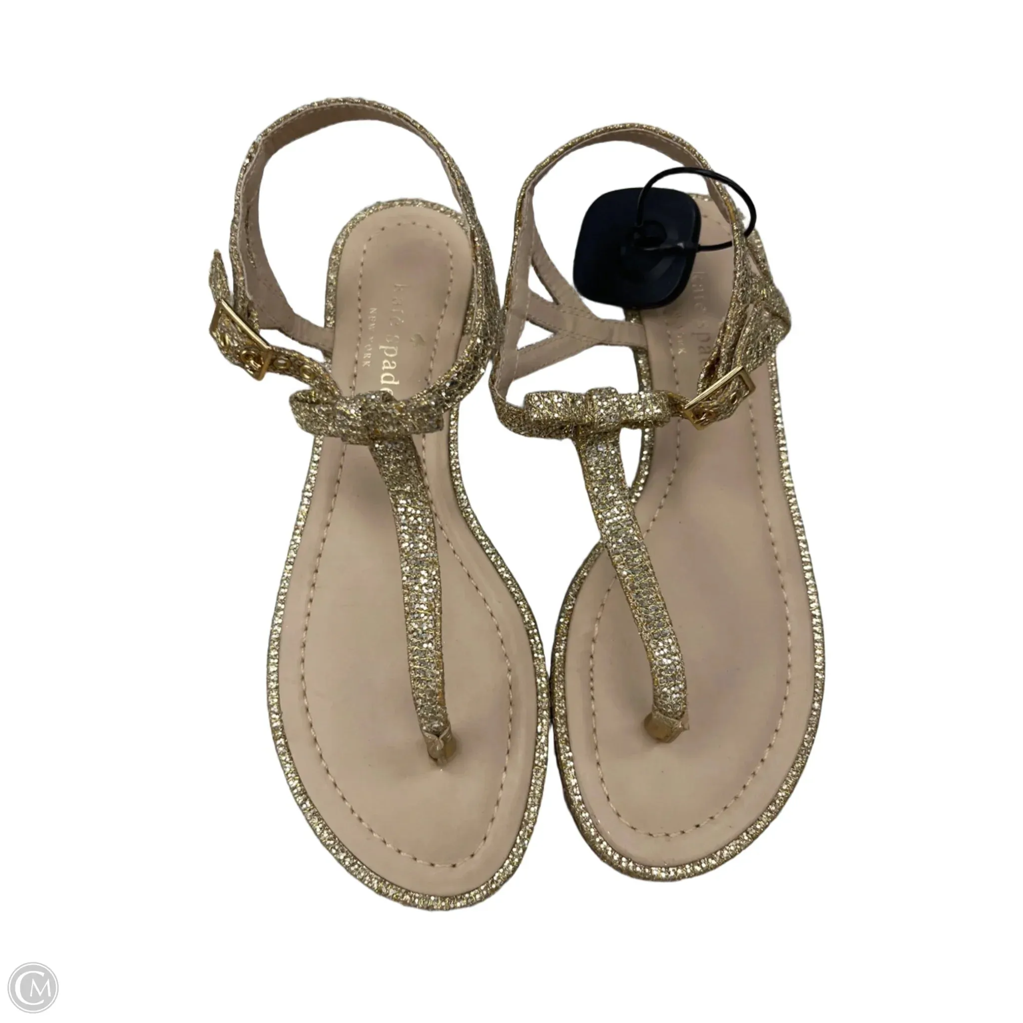 Sandals Designer By Kate Spade In Gold, Size: 6.5 Power Grip Earth Base